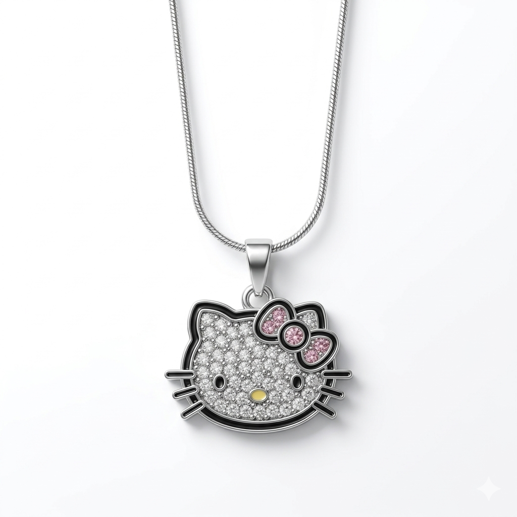 Iced Hello Kitty Pendant
