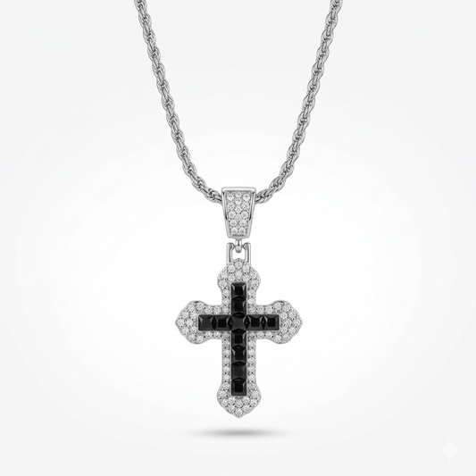 Ice Cross Pendant ( Comes with the Chain )