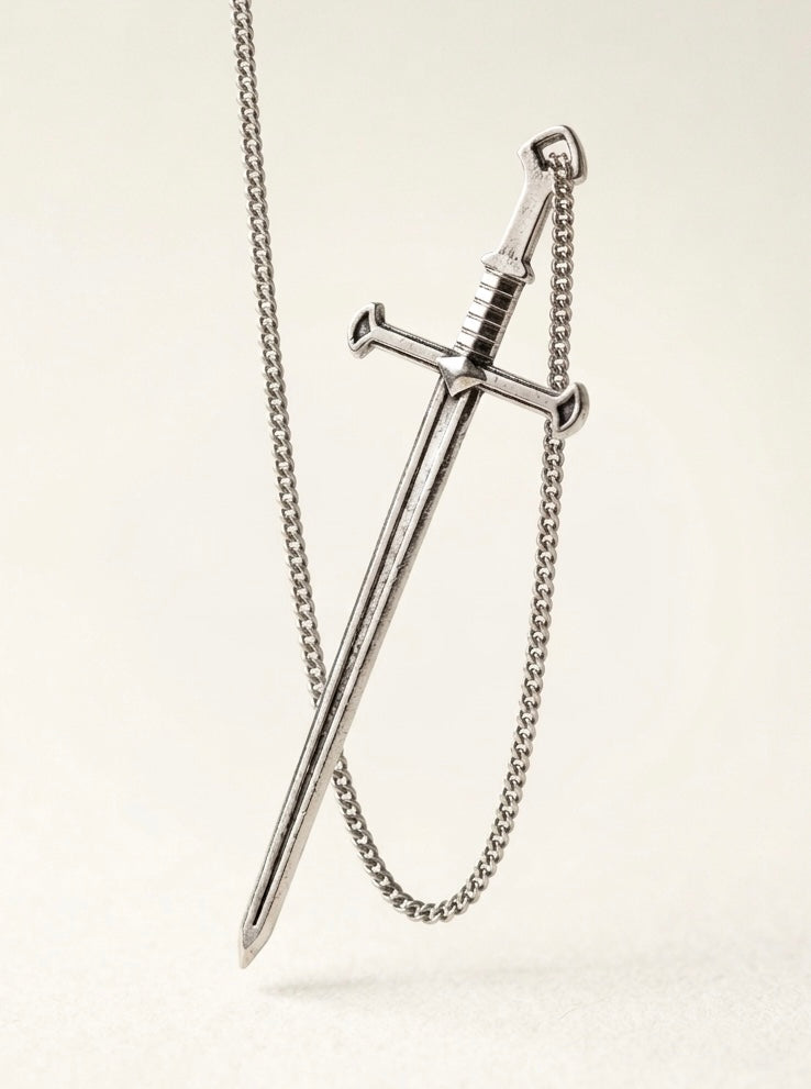 Sword Cross Pendant ✝️ Limited edition (comes with the chain )