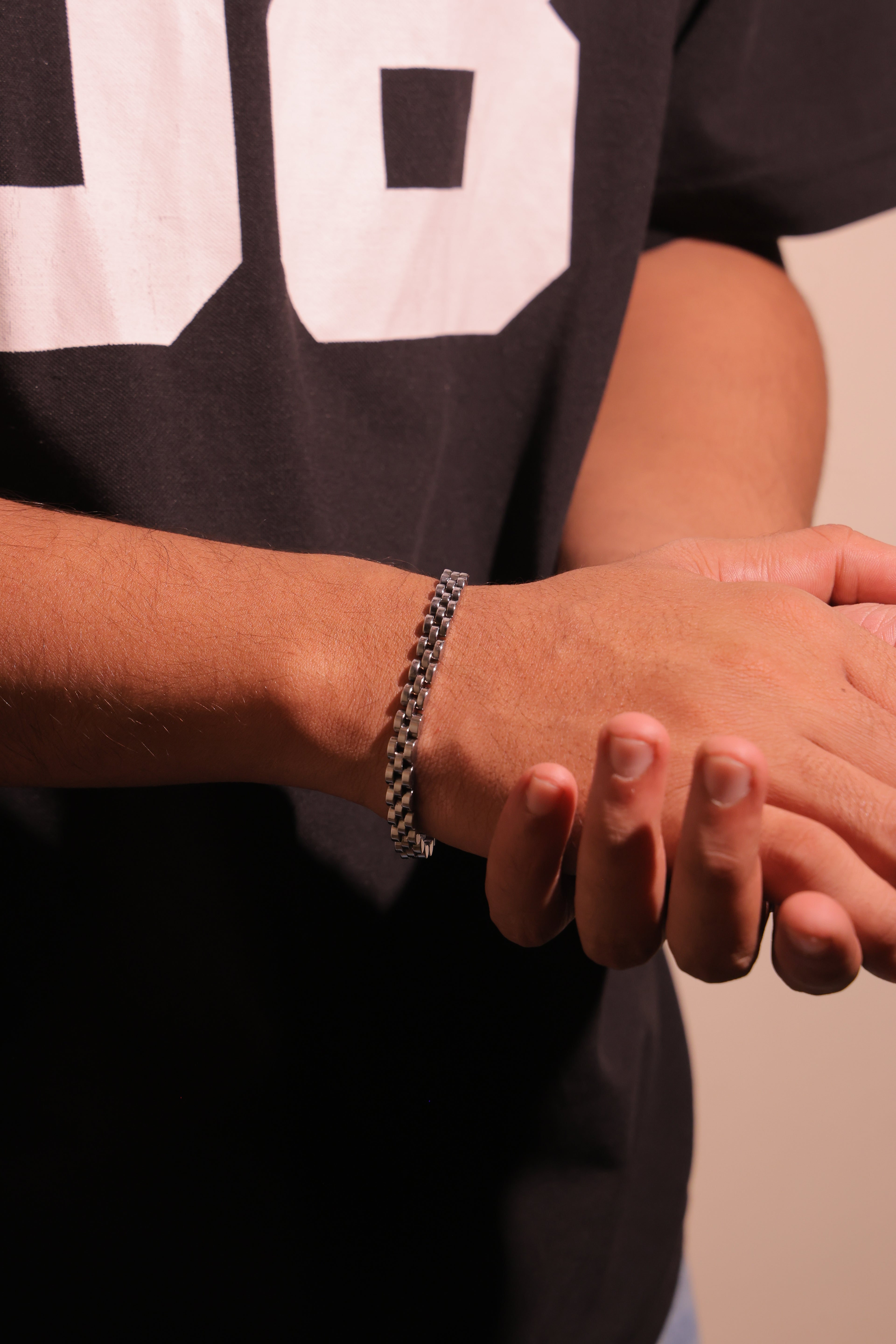 Steel grid bracelet (5mm)