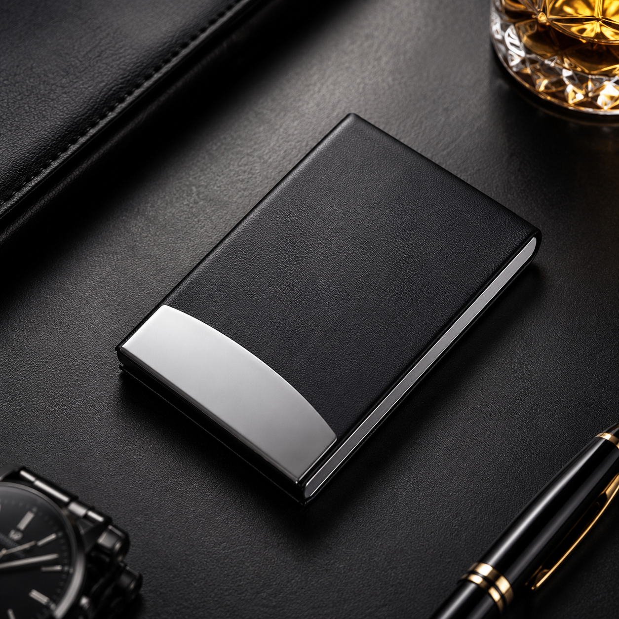 Black Card Holder only for cards ( wink wink 😜)