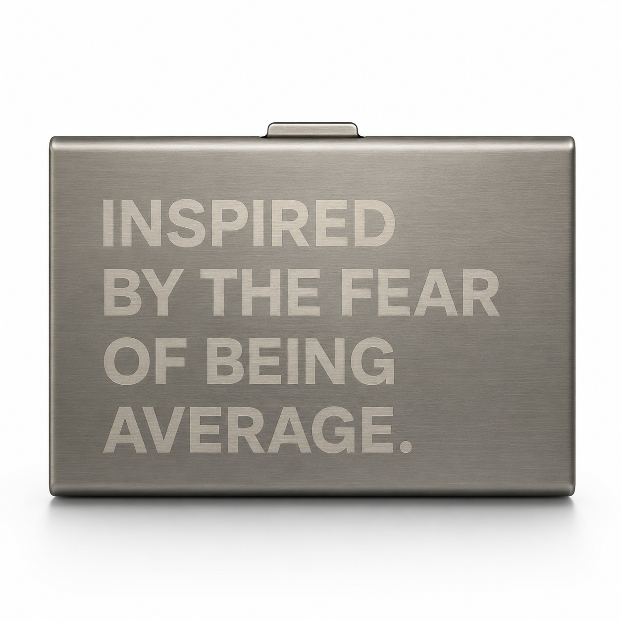 Fear of avg metal wallet (silver)