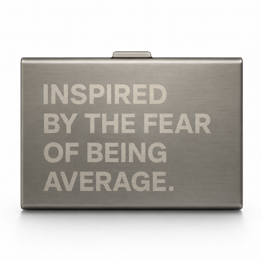 Fear of avg metal wallet (silver)