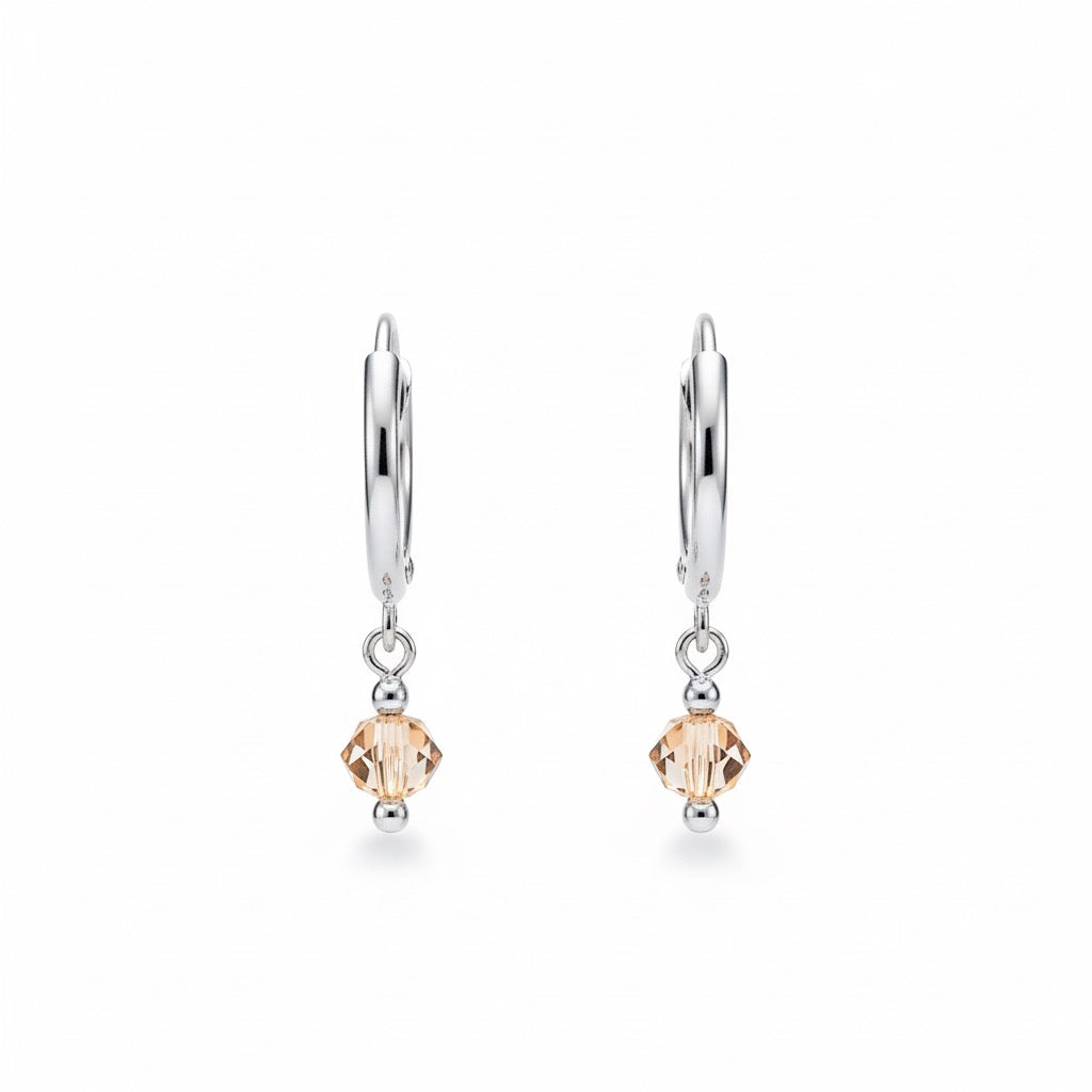 Crystal drop mini hoops (92.5)