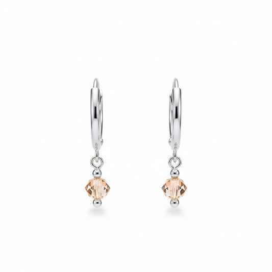 Crystal drop mini hoops (92.5)