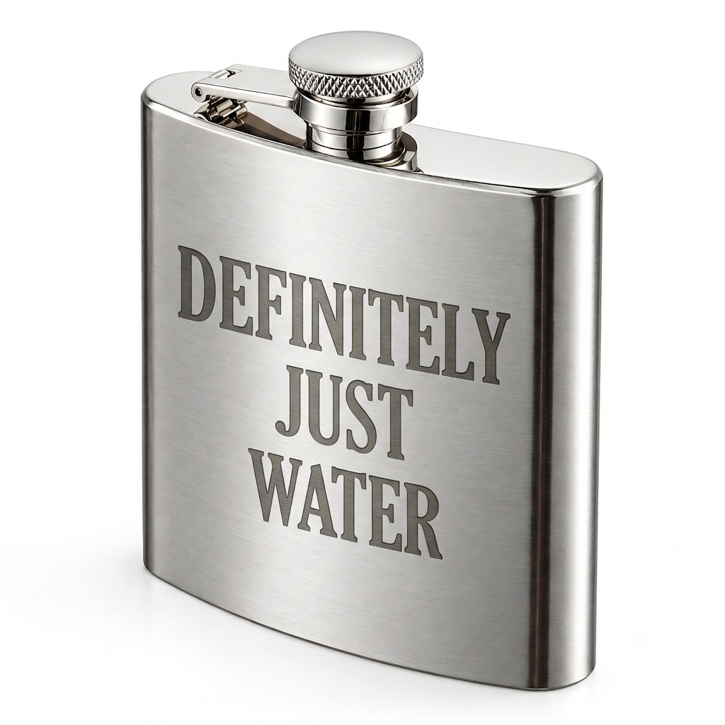 Definitely Water - Novelty Flask