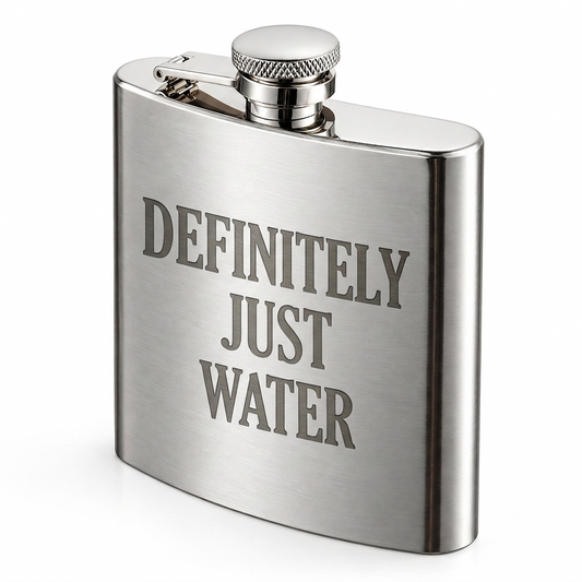 Definitely Water - Novelty Flask