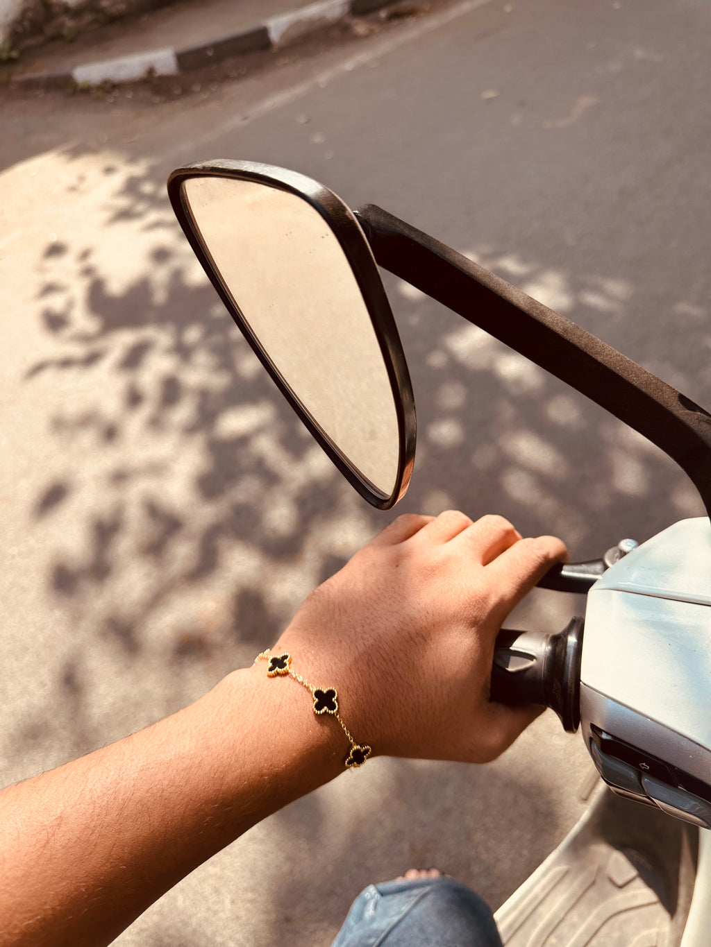 Midnight Clover Bracelet