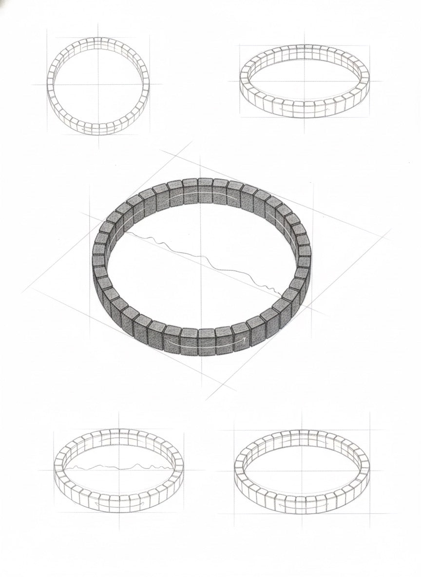 Black Steel Flex Bracelet