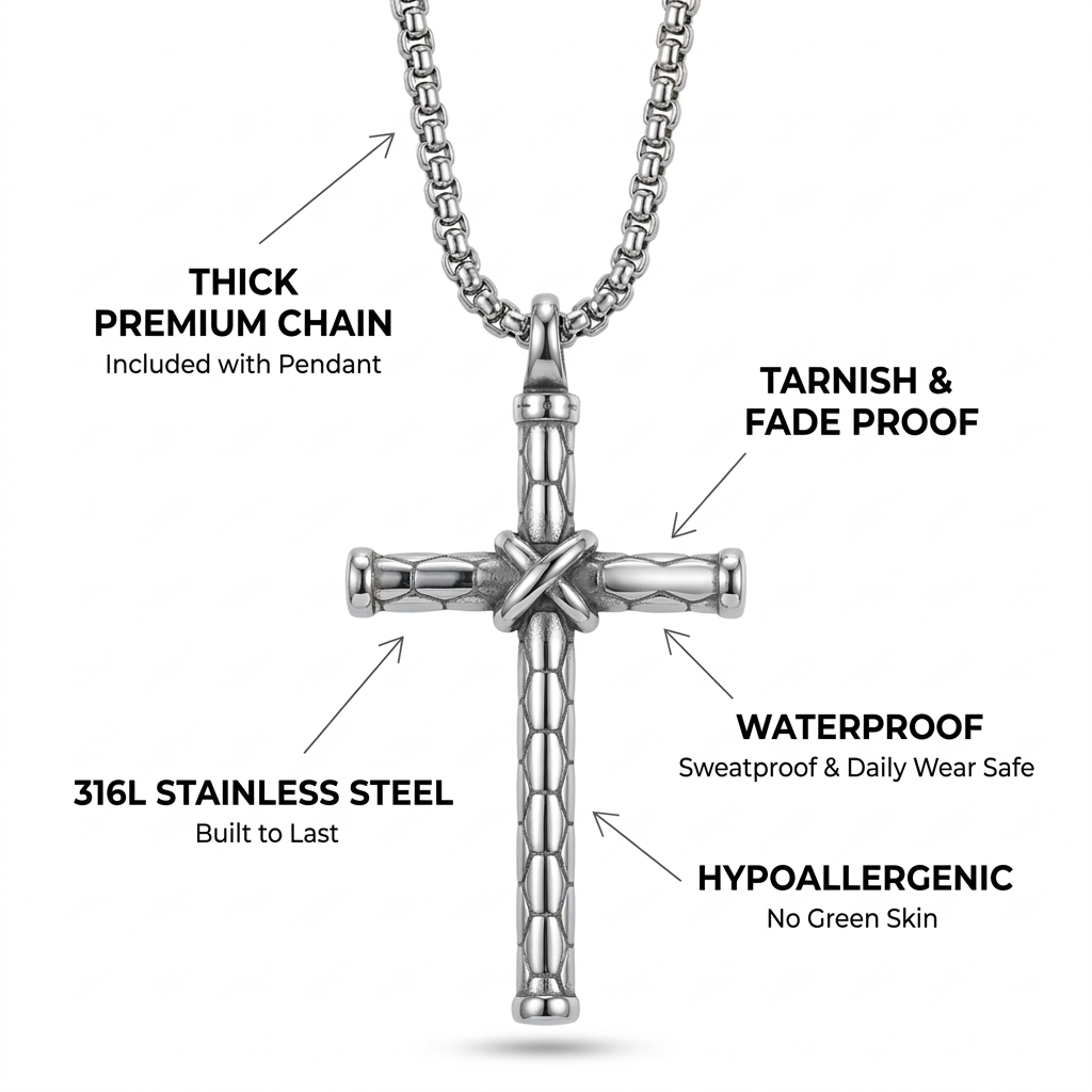 The Cross Pendant (comes with the chain)