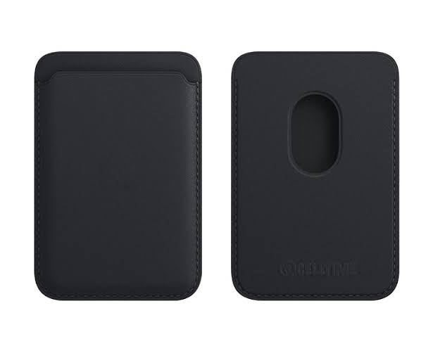 The secure magsafe leather wallet (black)